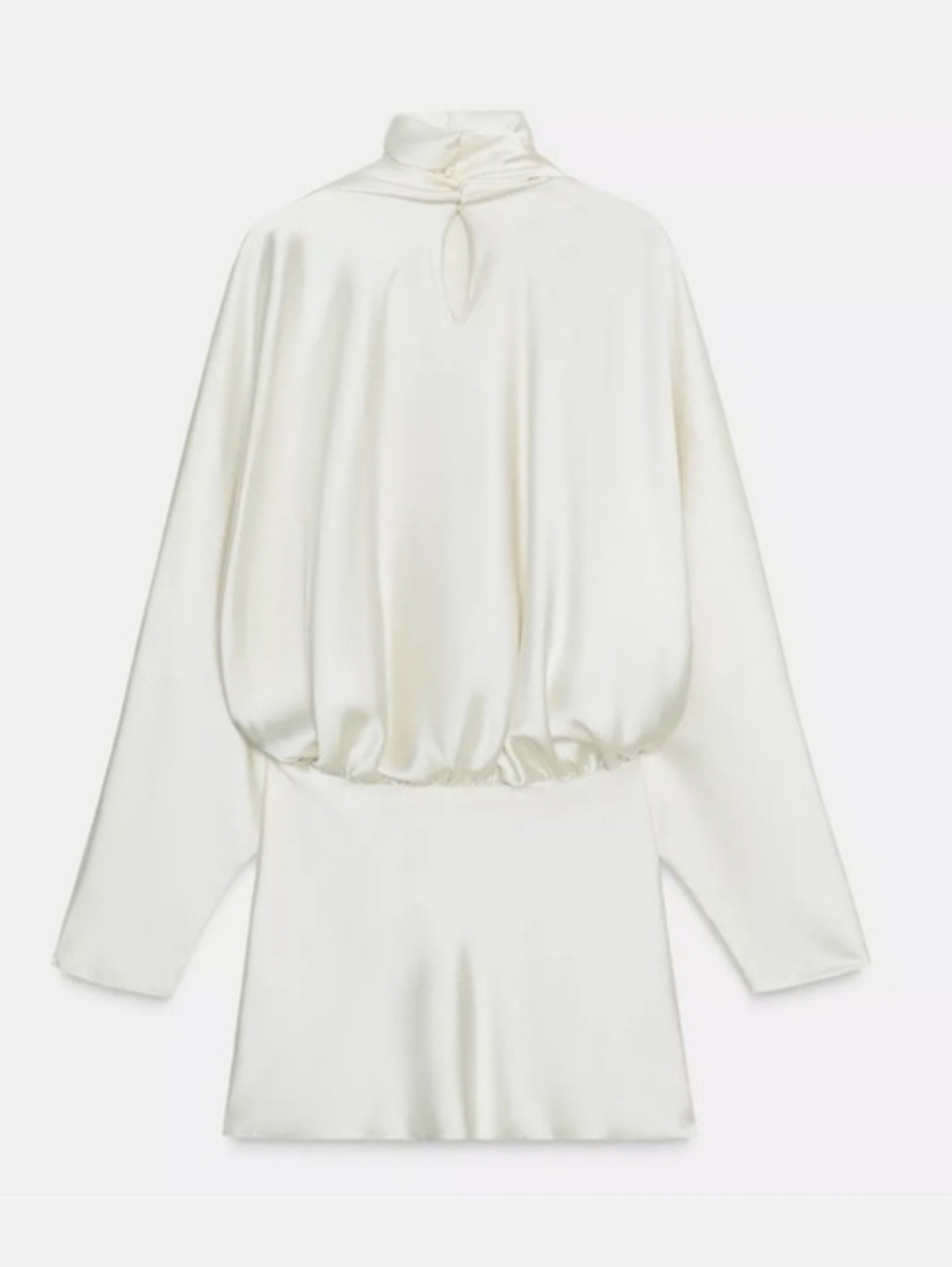 ZARA SCARF SATIN EFFECT SHORT DRESS SIZE XS - Picture 16 of 17